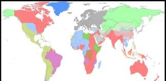 A sucessão dos impérios: O que se segue? Mapa do mundo